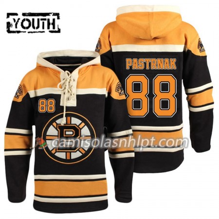 Camisola Boston Bruins David Pastrnak 88 Preto Sawyer Hoodie - Criança
